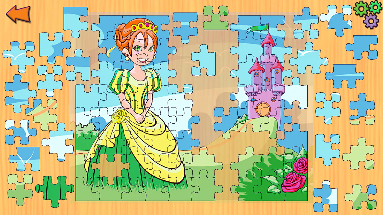 Princess and Fairytales Jigsaw Puzzles - 公主和童话独角兽龙骑士拼图智力教练早教儿童游戏男孩和女孩