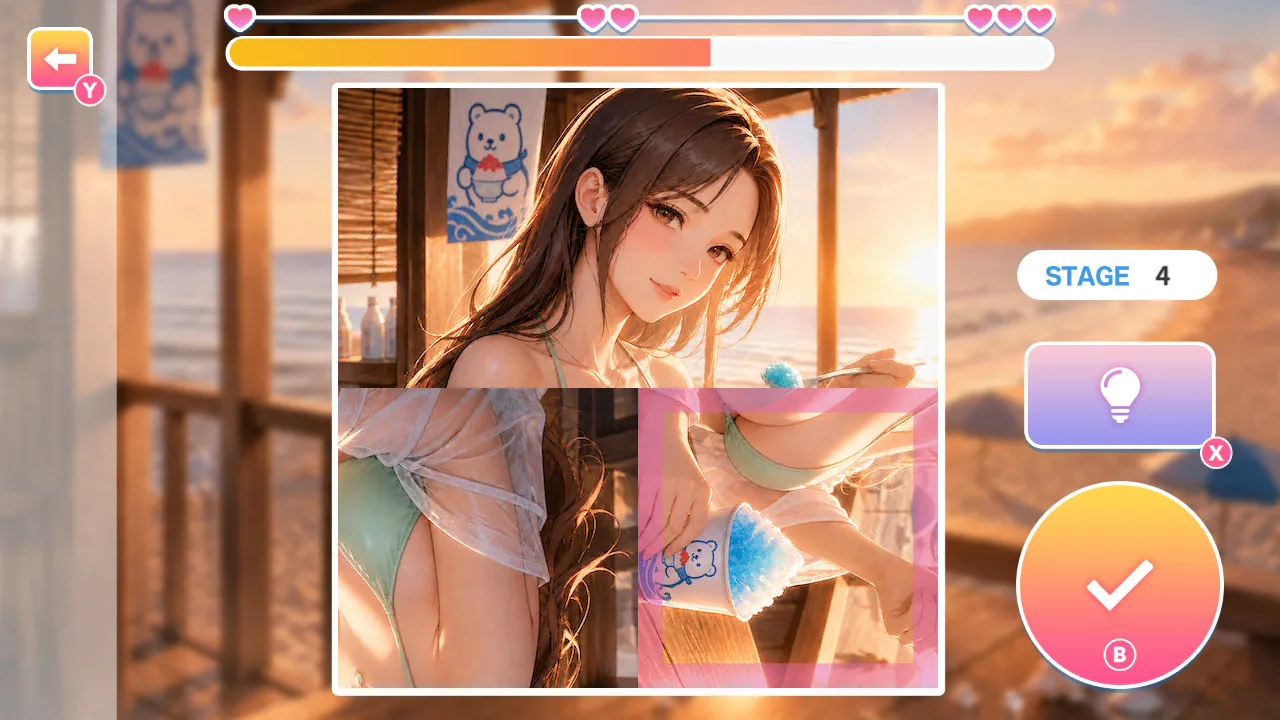 梦幻美女：心动插画拼图