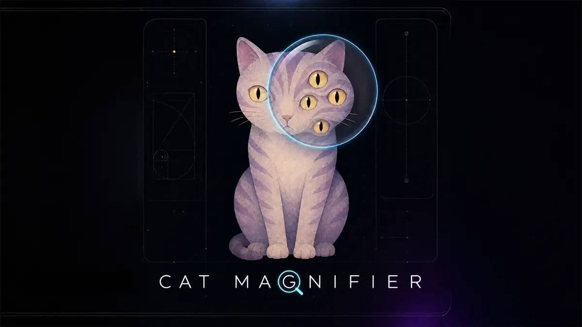 猫放大镜